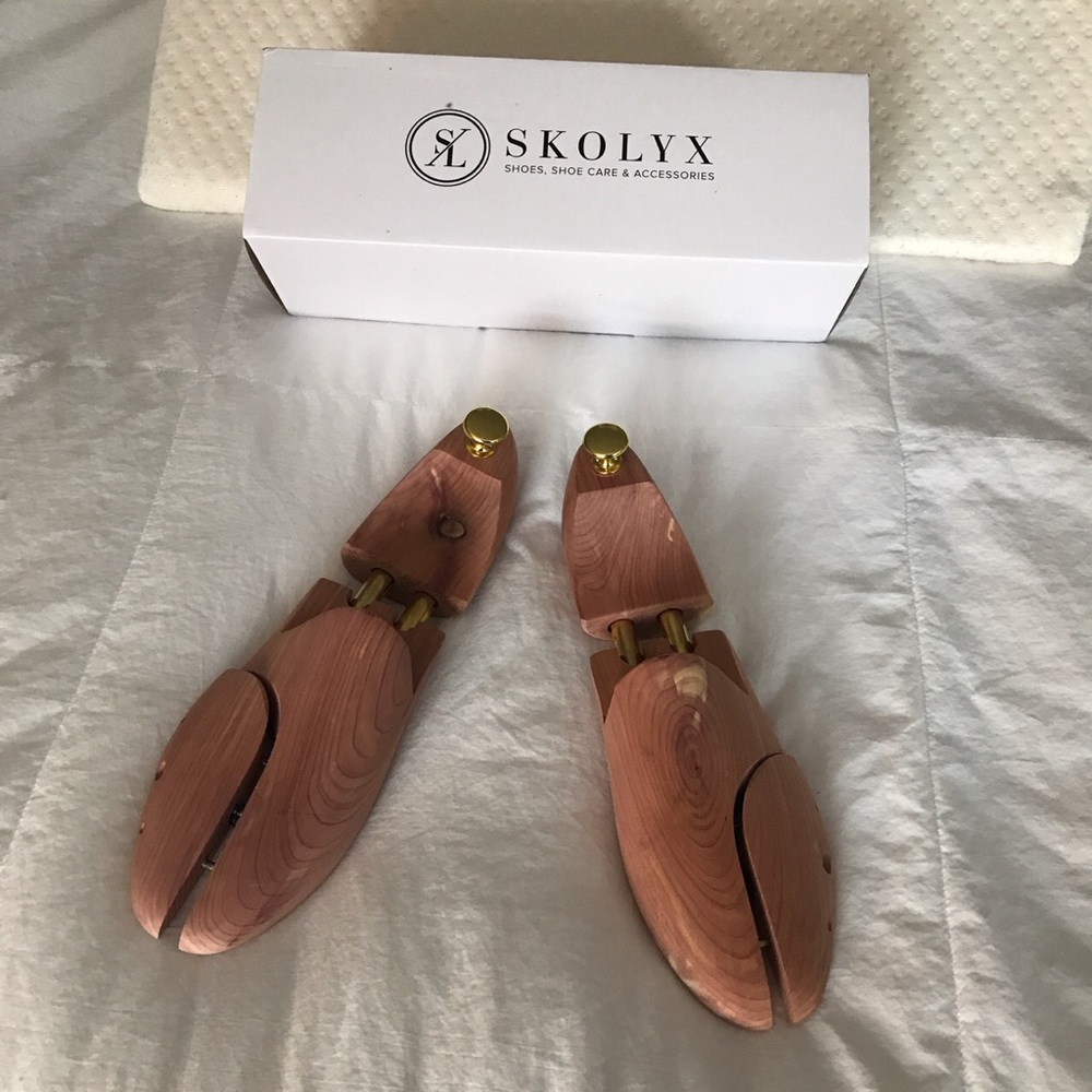 Brand new cedar shoe trees. Swedish made.